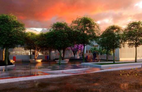 Prefeitura de Iúna inicia obras da nova escola e quadra em Santa Clara do Caparaó