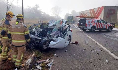 Luto em Muniz Freire: acidente mata família e motorista em Minas Gerais