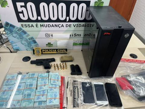 Esquema de rifas ilegais em Alegre é desmantelado pela Polícia Civil