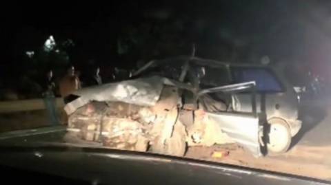 Idoso morre e quatro ficam feridos após acidente grave em Ibatiba