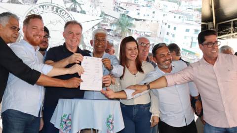 Governador inaugura obras e autoriza novos investimentos em Ibatiba