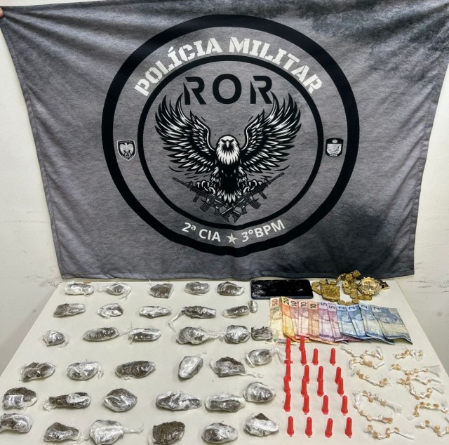 Guaçuí: adolescente é detido com quase 130 unidades de drogas embaladas para comercialização