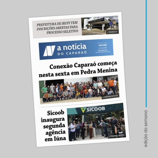 A Notícia do Caparaó - 16/01/26