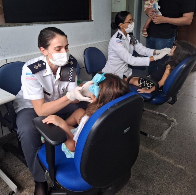 Polícia Militar promove ação de saúde bucal no 3º BPM