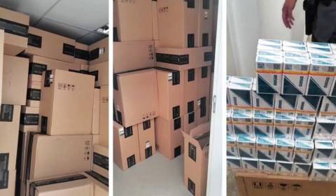 Caminhão com 225 caixas de cigarros sem nota fiscal é apreendido na BR-482 em Alegre