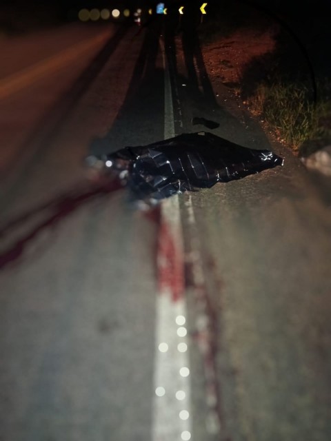 Motorista deixa local após atropelamento que vitimiza ciclista em Guaçuí