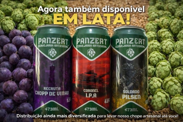 Panzert lança linha de chope artesanal em lata no Caparaó