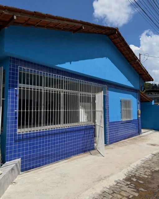 Fachada do Destacamento da Polícia Militar em Santa Marta, distrito de Ibitirama, que agora funciona com policiamento 24 horas.