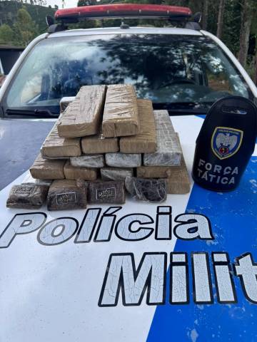 Carga de drogas do RJ para Vitória é interceptada e apreendida em Iúna