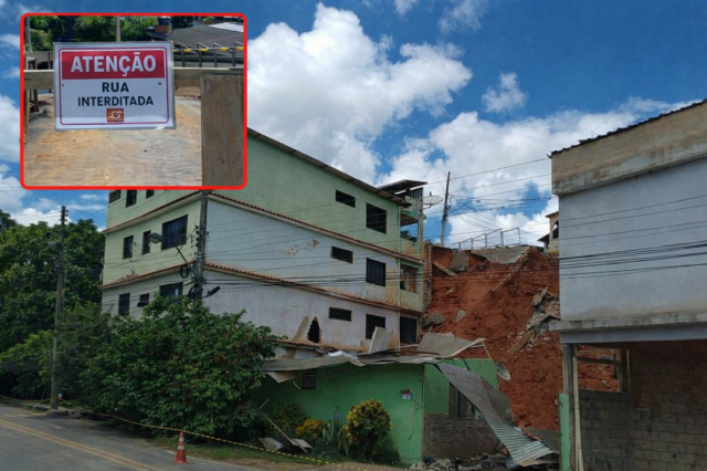 Muro desaba em área já interditada e atinge residência em Jerônimo Monteiro