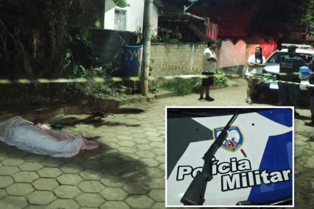 Polícia realiza buscas após homicídio e apreende arma em Alegre