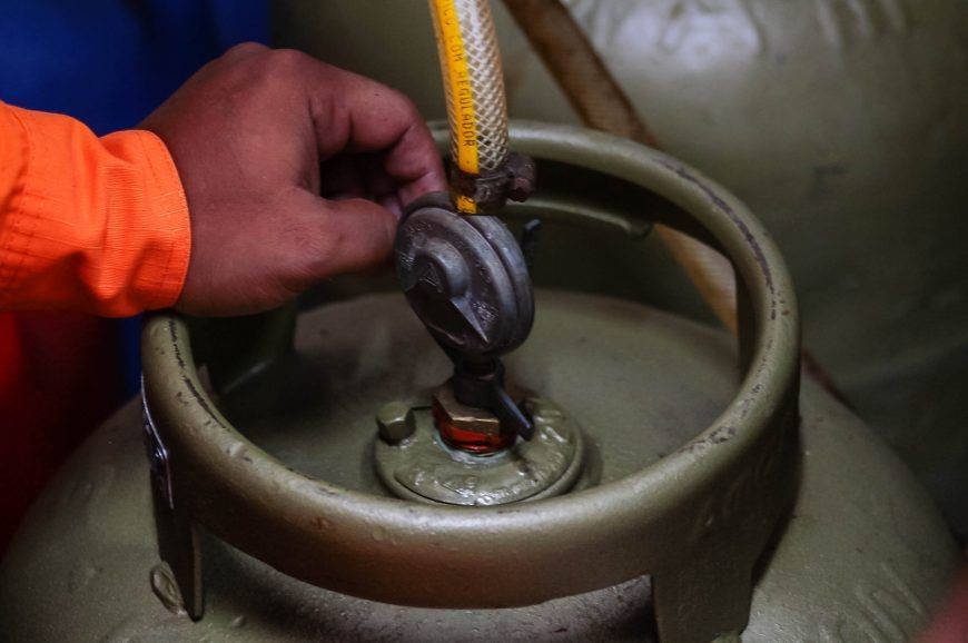 Imagem ilustrativa com botija de gás.