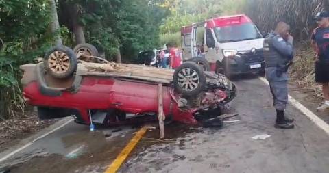 Acidente deixa seis feridos na ES-387 entre Ibitirama e Celina