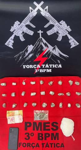 PM prende jovem por tráfico no bairro Vale do Sol, em Guaçuí