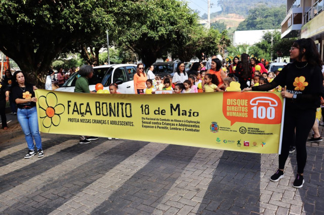 Caminhada Faça Bonito mobiliza comunidade escolar e assistencial em Iúna