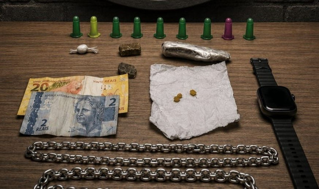 PM prende suspeito de tráfico de drogas durante abordagem em Guaçuí
