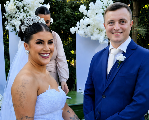 Casal celebra união civil e casamento em Jerônimo Monteiro