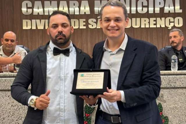 Lorenzo Pazolini recebe Título de Cidadão Divinense em visita ao Caparaó
