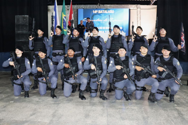 14º Batalhão da PMES realiza formatura do III Nivelamento de Força Tática em Iúna