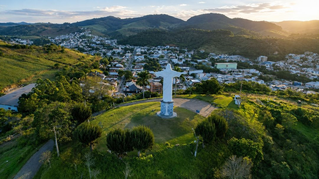 Vista panorâmica de Guaçuí, município que recebeu classificação “bom” nas três avaliações do Ranking Capixaba de Transparência e Governança Pública 2026.