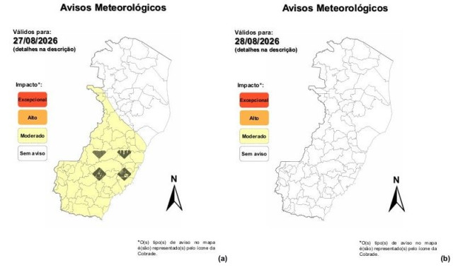 Defesa Civil prevê temporais e alerta para riscos no Caparaó